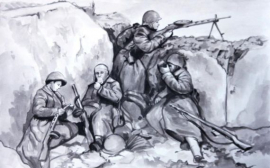 Рисунок юной художницы из Саратовской области -  в числе лауреатов Всероссийского творческого конкурса «Мои герои большой войны»